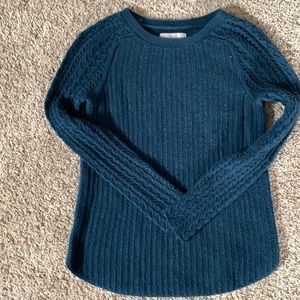 Loft cable knit sweater petite medium